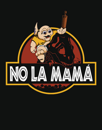 Polo No La Mamá (XXL) (Negro)