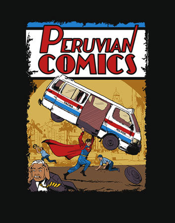 Polo Peruvian Comics (H) (Negro)