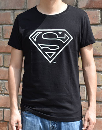 Polo Superman Logo (H) (Negro)